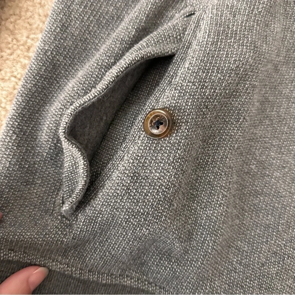 EUC Men’s Ted Baker Grey Shawl Collar Cardigan! - Picture 7 of 8